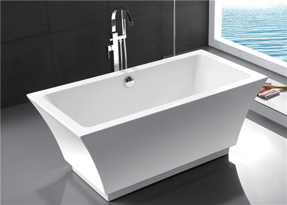 Baignoires libres de luxe résidentielles, baquets de trempage de piédestal pour de petites salles de bains fournisseur