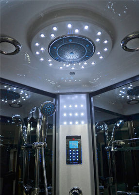 Cabine en verre noire de Bath de douche de vapeur 1000 * 1000 avec la gestion par ordinateur fournisseur