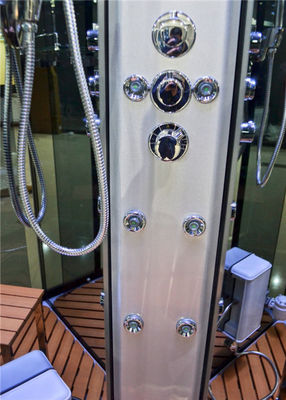 Cabine en verre noire de Bath de douche de vapeur 1000 * 1000 avec la gestion par ordinateur fournisseur