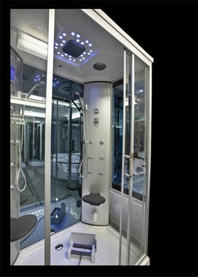 Les clôtures arrières de douche de jacuzzi de jets de massage, bain de vapeur de douche combiné avec plient Seat fournisseur